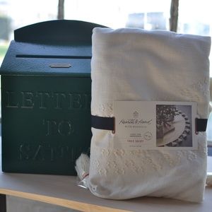 Hearth & Hand Cream Tree skirt and Mailbox